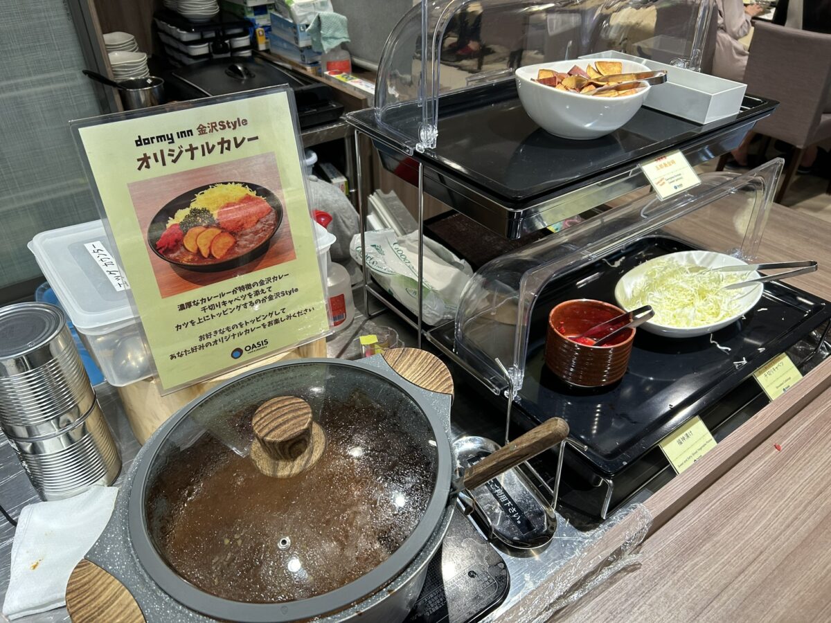 朝食（オリジナルカレー）の状況